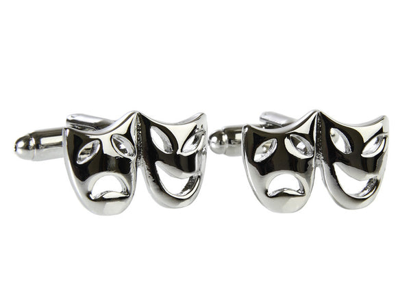 Thespian Cufflinks (Stainless Steel Rhodium)