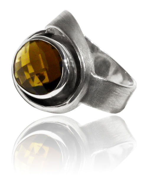 Tel Aviv Swirl Ring Citrine 6
