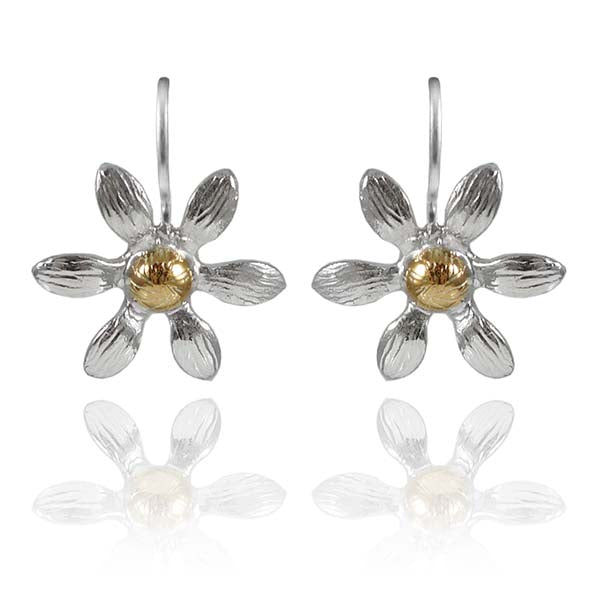 Six Petal Rosette Earrings