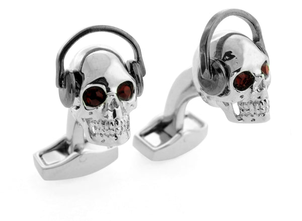 Red Skull with Earphones