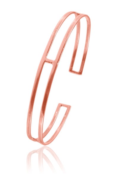 Rose Gold Plated Rechtech Cuff