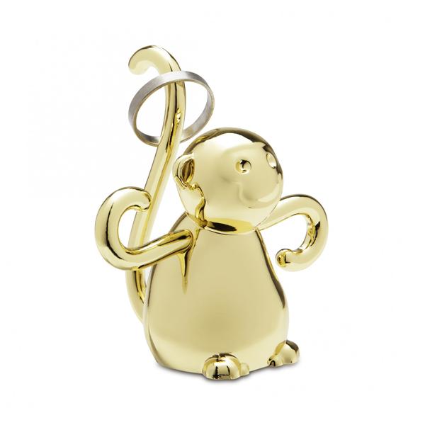 Ring Holder Monkey Brass