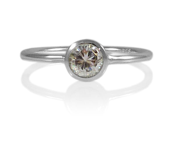 Bilbao Stacking Ring Clear Crystal