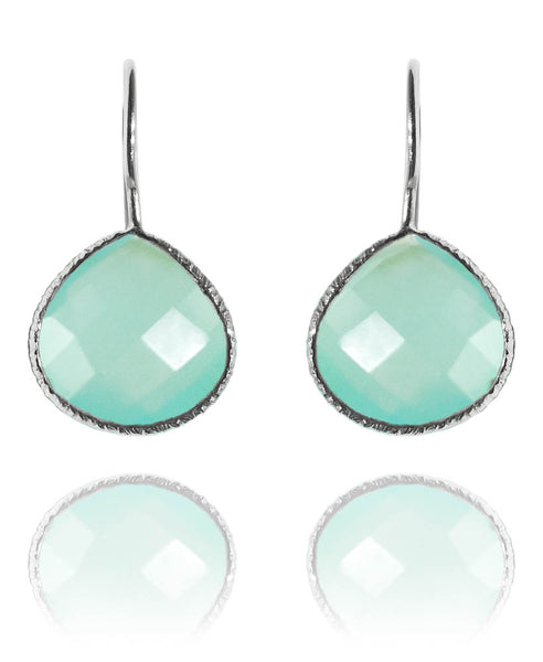 Peacock Drops Aqua Chalcedony
