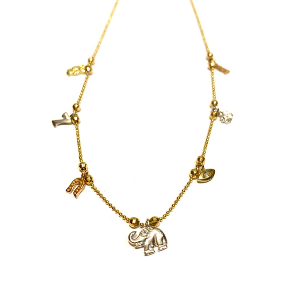 14k Gold Lucky Charm Necklace – Sikara & Co