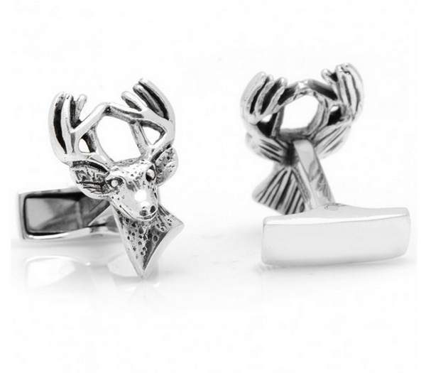 Sterling Deer Cufflinks
