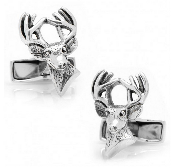 Sterling Deer Cufflinks