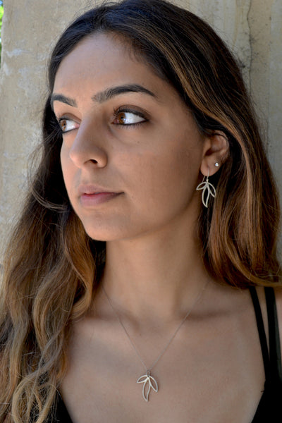 Three Leaf Amazon Earrings