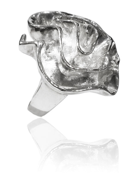 Large Gaudi Flower Cocktail Ring