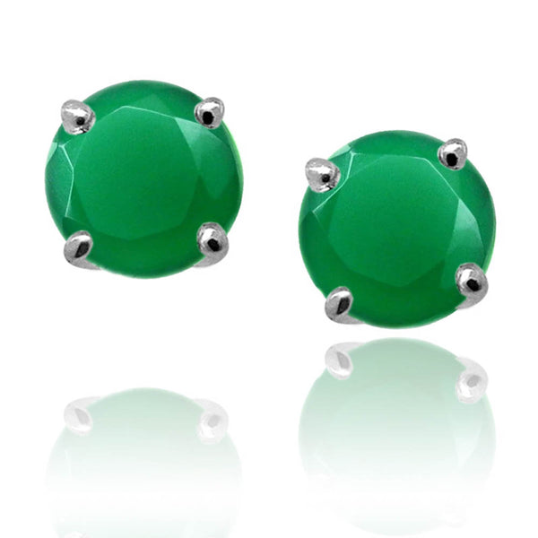 Capri Studs Green Onyx