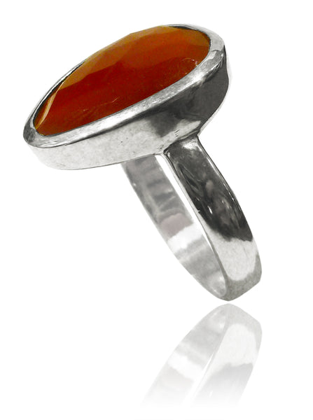River Rock Ring Carnelian
