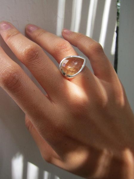 Side Paisley Ring Citrine