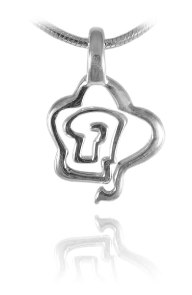 Outlined Flower Pendant