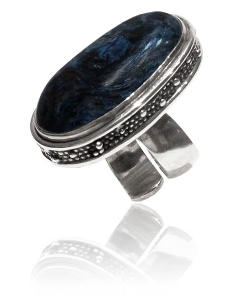 Komodo Dragon Cocktail Ring Pietersite