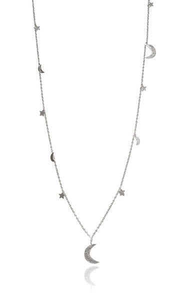 Moon and Stars Necklace