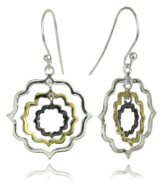 Zamalek Tri-Motif Earrings