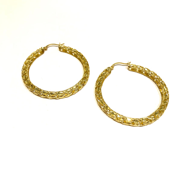 10k Gold Large Turkish Hoops