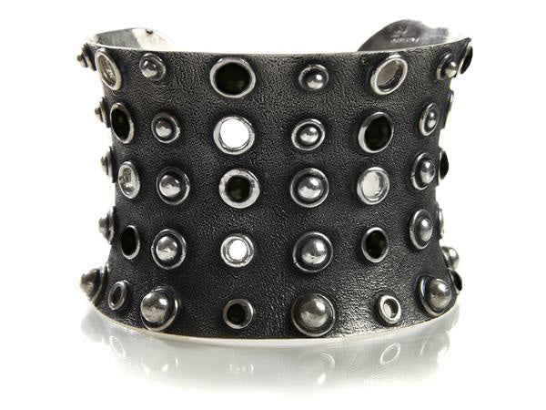 Stone and Stud Cuff Black Onyx