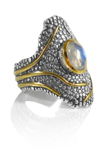 Jungle Trek Ring White Moonstone