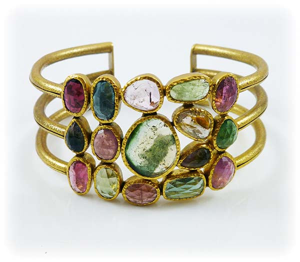 Mixed Tourmaline Large Cuff