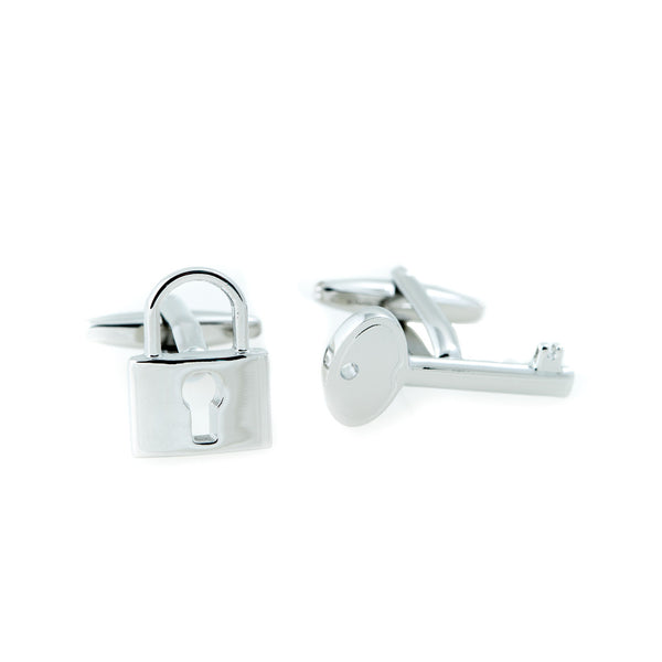 Lock & Key (Rhodium Plated)