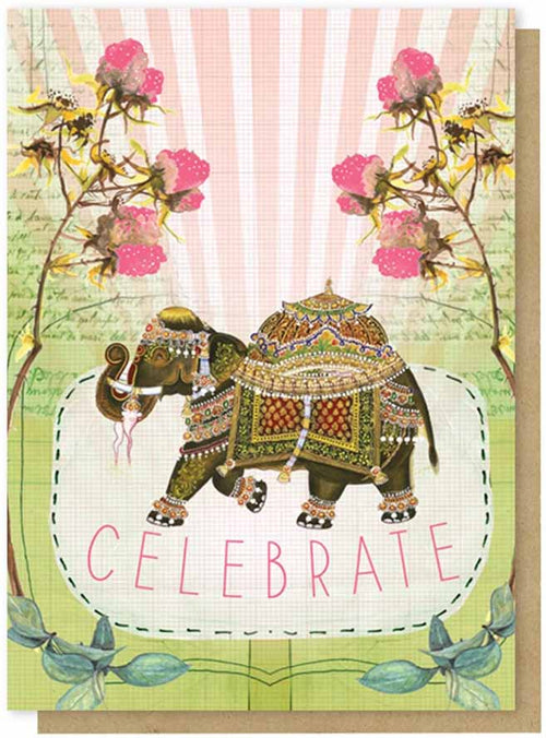 Greeting Card - Fancy Elephant