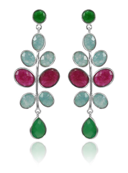 Budding Branch Earrings Hydro Quartz