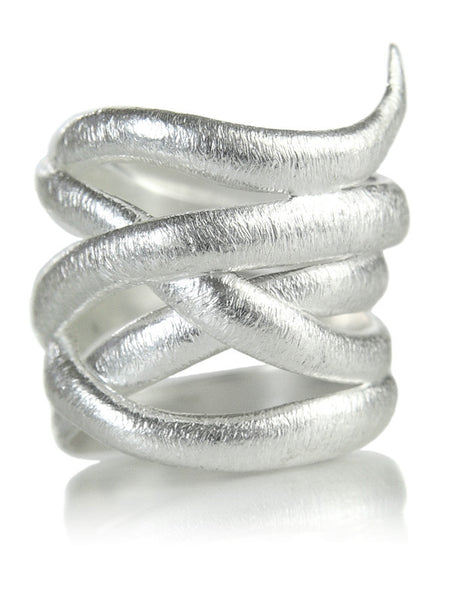 Brushed Bilbao Twist Ring