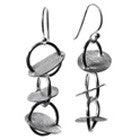 Three Disc Earrings Drops