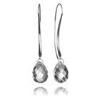 Milano Thread Earrings with Faceted Stone