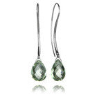 Milano Thread Earrings with Faceted Stone