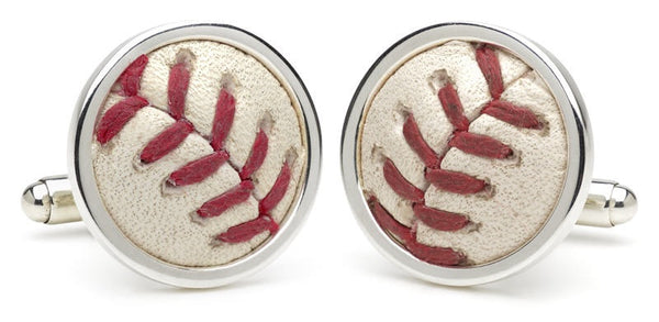 Recycled MLB Baseball Cufflinks