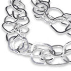 Latin Double Interlocking Square Linked Necklace