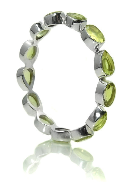 Peacock Gemstone Bangle (Lemon Topaz)