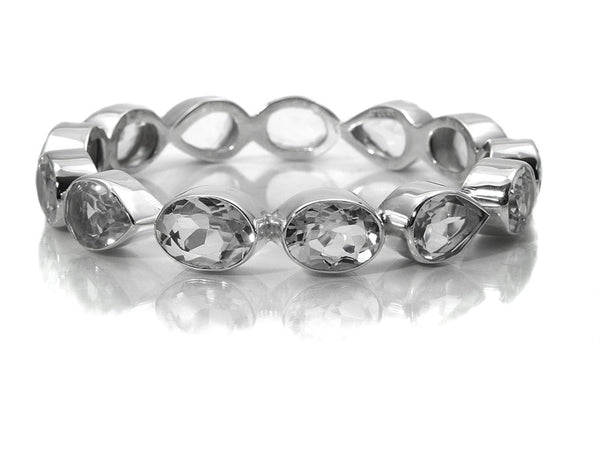 Peacock Gemstone Bangle (Crystal)