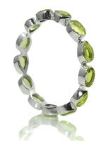 Peacock Gemstone Bangle (Lemon Topaz)