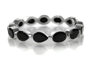 Peacock Gemstone Bangle (Black Onyx)