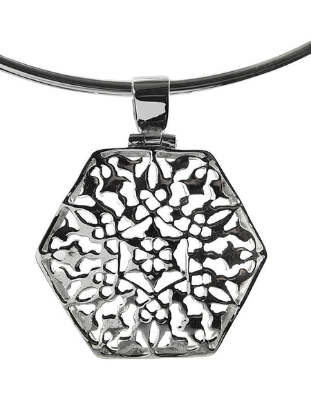 Hexagonal Arabesque Pendant