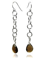 Seven Linked Quartz Drop (Smokey Quartz)