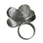 Nine Brushed Leaf Ring