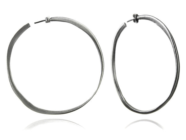 Twisted Satin Large Earrings