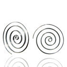 Large Concentric Swirl Earrings