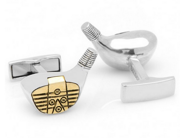 Sterling Vintage Gold Driver Cufflinks