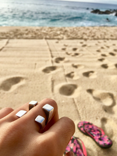 Gaudi Four Square Hugger Ring