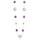 Arabesque Filigree & Stone Necklace (Amethyst)