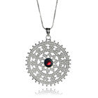 Medium Jaipuri Kundun Medallion (Garnet)