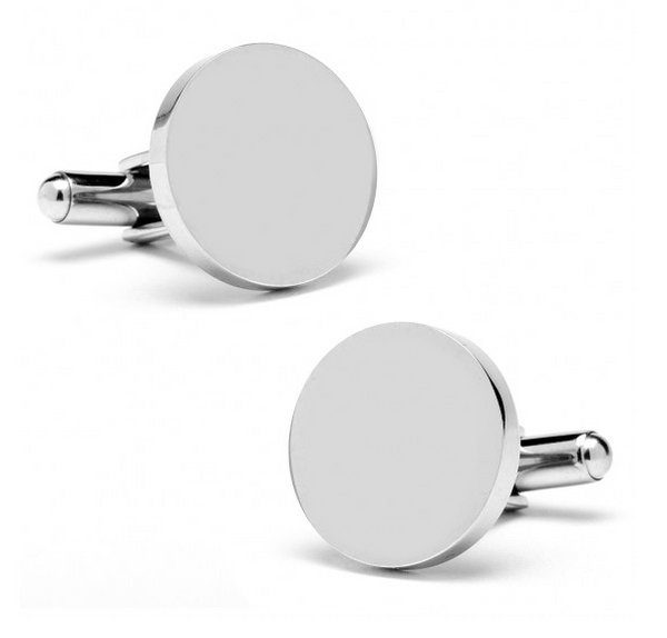 Stainless Steel Round Infinity Cufflinks