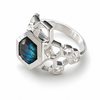 Gaudi Beehive Stone Dome Ring Labradorite