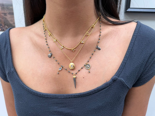 South African Diamond Talisman Necklace