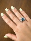 Gaudi Beehive Stone Dome Ring Labradorite